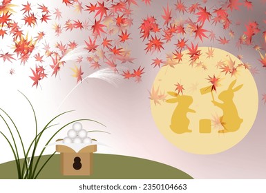 Fifteen Nights Moon Viewing Silver Grass  Background