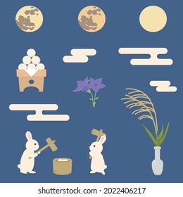 Fifteen Nights Vector Illustration Set.