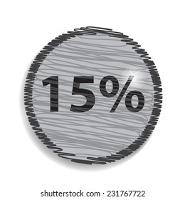 fifteen percent, isolated 15%
