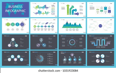 Fifteen Report Slide Templates Set