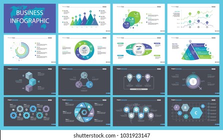 Fifteen Survey Charts Slide Templates Set