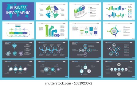 Fifteen Teamwork Slide Templates Set