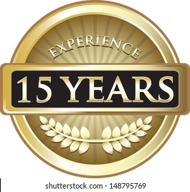 Fifteen Years Experience Gold Award 