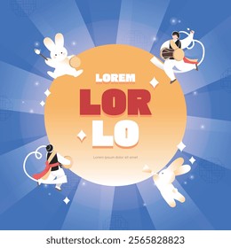 The fifteenth day of the Lunar New Year Illustration template