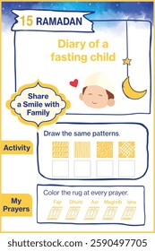 The fifteenth day of Ramadan, the diary of a fasting child
