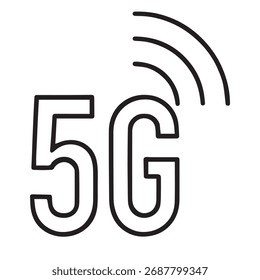 Fifth Generation Wireless Technology Symbol