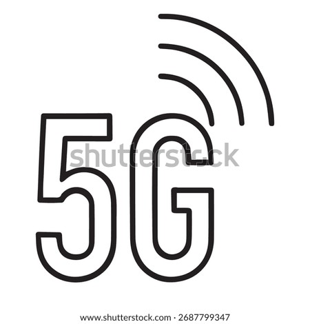 Fifth Generation Wireless Technology Symbol