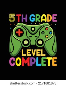 Fifth Grade Level Complete T Shirt Design