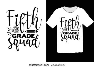 Fifth grade squad svg design