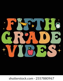 Fifth Grade Vibes, Back to School Supplies Vectors, School Outfit  Teacher Gifts, Educational Tools And Student Life, Back to School Bash and Decor, Kids Fashion  Trend, Back To School