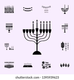 fifth night of Chanukah icon. Hanukkah icons universal set for web and mobile