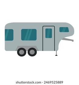 Fifth wheel rv icon clipart avatar logotype isolated vector illustration