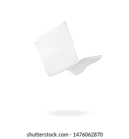 fifth white napkin flying vector illustration