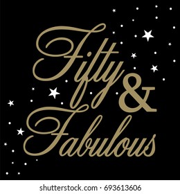 fifty and fabulous card