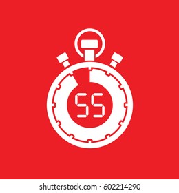 fifty five minute stop watch countdown