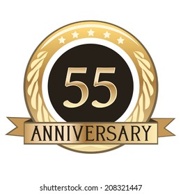 Fifty Five Year Anniversary Seal