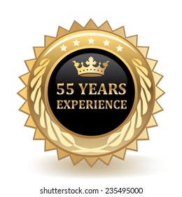 Fifty Five Years Experience Badge
