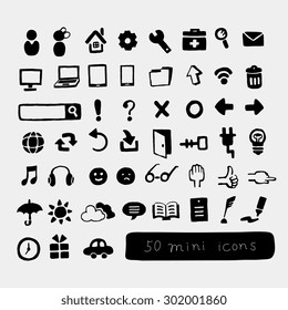 Fifty mini icons