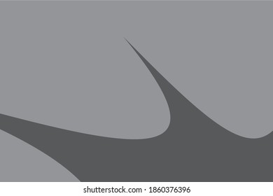 Fifty percent black grey with eighty percent black grey effect background with half on half split design with curvy sharp edges 
abstract design