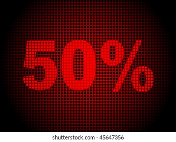 fifty percent discount background