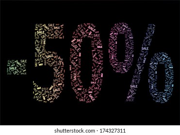 Fifty percent discount banner