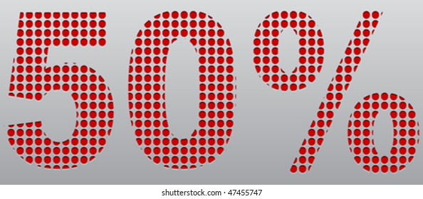 fifty percent discount banner