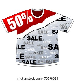 fifty percent discount on t-shirt