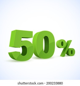 Fifty percent symbol