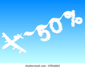 fifty percentage on sky