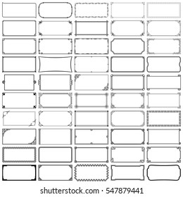 Fifty rectangle frames (set 2)