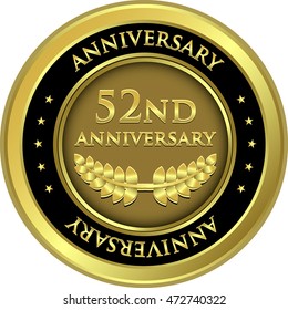 Fifty Second Anniversary Gold Medal