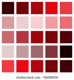 Fifty Shades Red Color Stock Vector (Royalty Free) 760308550 | Shutterstock