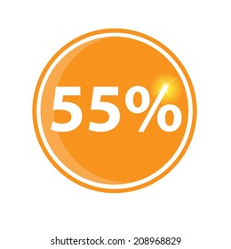 fifty-five percent, isolated 55%