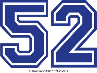 Fifty-two college number 52