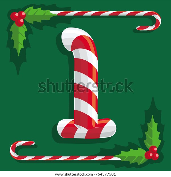 Fig 1 Red White Sweets Candy Stock Vector Royalty Free