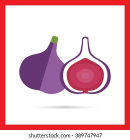 Fig and cut fig icon
