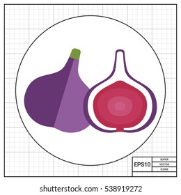 Fig and cut fig icon