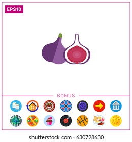 Fig and cut fig icon