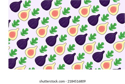 fig fruit pattern modern design