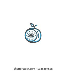 Fig icon design. Gastronomy icon vector illustration design