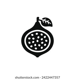 Fig icon isolated on white background