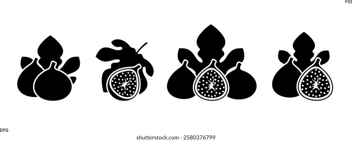 Fig logo. Isolated fig on white background