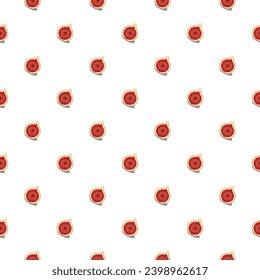 Fig seamless pattern. Vegan organic eco fruit background. vector illustration.