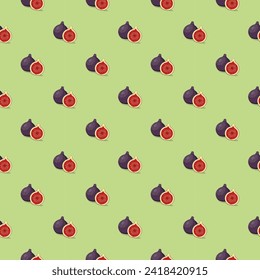 Fijar un patrón impecable. Fondo de fruta ecológica vegetal. ilustración vectorial.