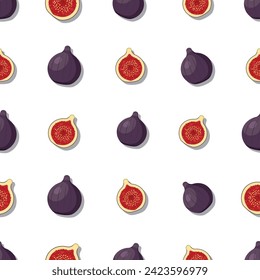 Fijar un patrón impecable. Fondo de fruta ecológica vegetal. ilustración vectorial.