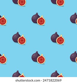 Nahtloses Muster. Veganer Bio-Öko-Frucht-Hintergrund. Vektorillustration.