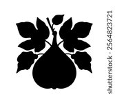 Fig    silhouette vector icon sign symbol illustration design