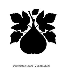 Fig    silhouette vector icon sign symbol illustration design