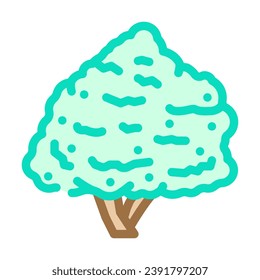 fig tree jungle amazon color icon vector. fig tree jungle amazon sign. isolated symbol illustration
