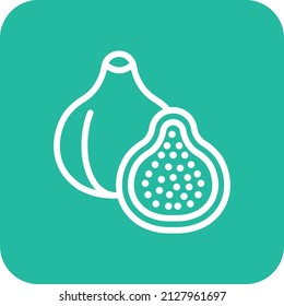 Fig Vector Icon Design Illustration